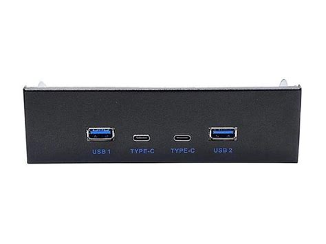 Usb 32 10gbps Usb Front Panel Hub 525 Inch Bay 2x Type C And 2x Usb A