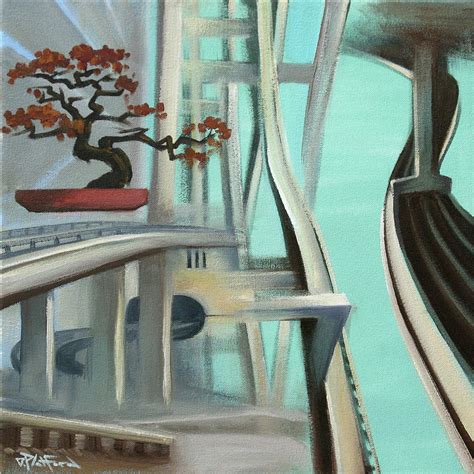 Bonzai Freeways 2 Painting By Dave Datsuzoku Fine Art America