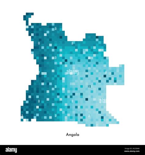 Vector ilustración geométrica aislada con silueta azul helada