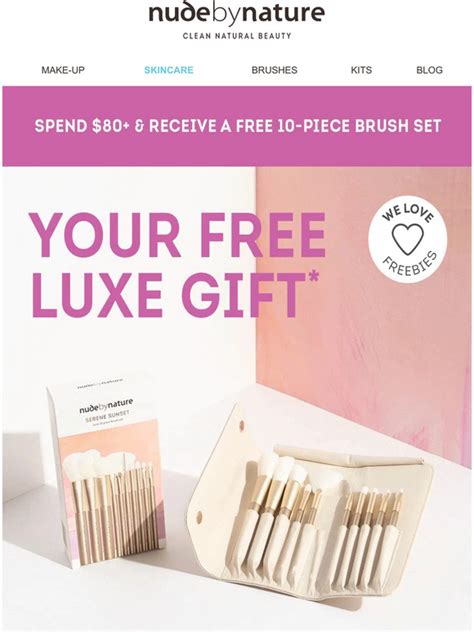 Nude By Nature Fancy A Free Luxe 10 Piece Brush Set Milled