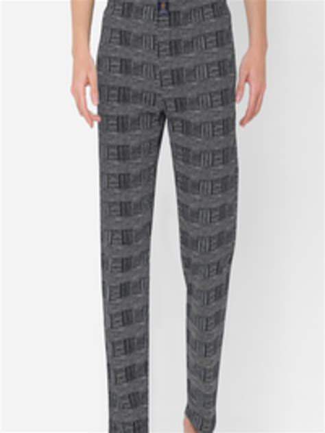 Buy Urban Scottish Men Black And White Printed Pure Cotton Lounge Pants Lounge Pants For Men