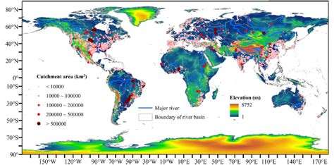 Global map of the 2815 existing large dams constructed from 1900 to ...