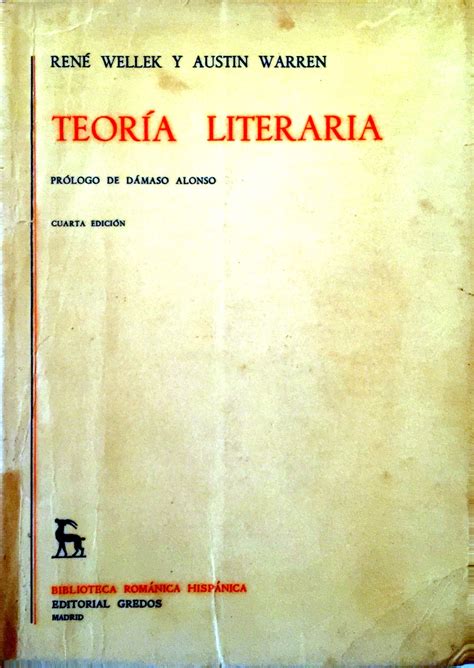 Teoría literaria Tratados y monografías 2 by René Wellek Goodreads