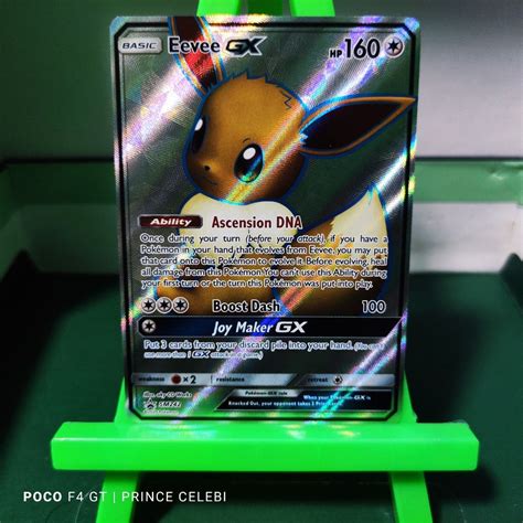 Pokemon TCG Eevee GX Full Art Hobbies Toys Toys Games On Carousell