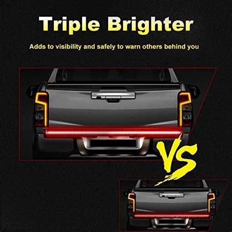 Hyb Led Tailgate Light Bar Triple Inches Truck Tailgate Strip Light