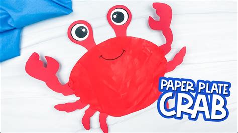 Paper Plate Crab Craft For Kids Youtube