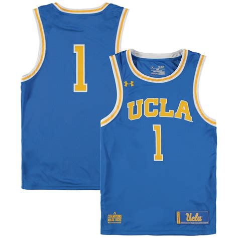 #1 UCLA Bruins Under Armour Youth Basketball Replica Jersey - Blue