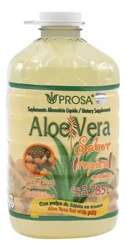 Aloe Vera Prosa Suplemento L Quido Sabor Tropical L Env O Gratis