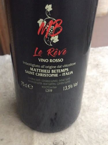 Matthieu Betemps Le R Ve Rosso Vivino Australia