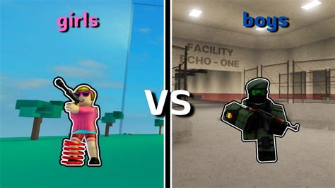 Boys Vs Girls Shooting Game Roblox Edition 2 Youtube