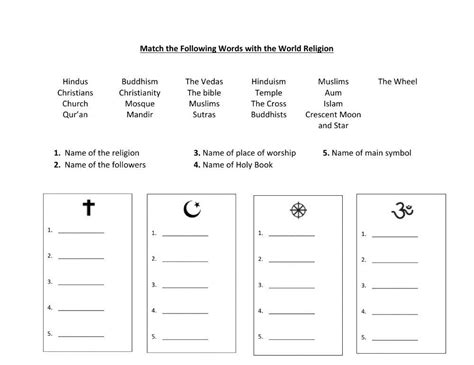 575700 World Religions Spencef Liveworksheets