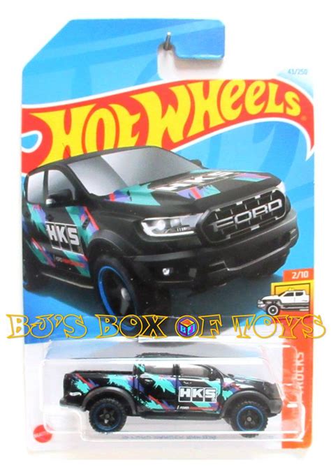 Hot Wheels Ford Ranger Raptor Black Pickup Truck Hw Hot Trucks New Bj S