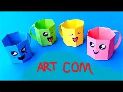 KAĞITTAN BARDAK YAPIMI origami kupa bardak yapımı YouTube