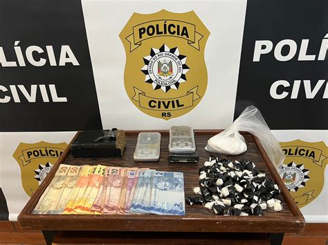 Polícia Civil e Brigada Militar prendem indivíduo por tráfico de drogas