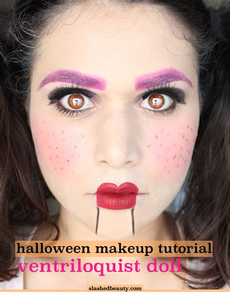 Ventriloquist Doll Halloween Makeup Tutorial | Slashed Beauty