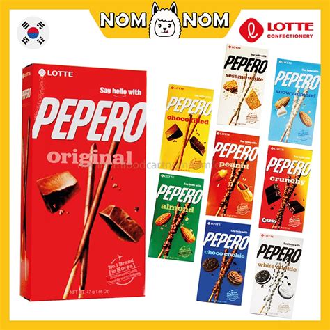 Korea Lotte Pepero Biscuit Stick 32g50g Originalchocofilledalmond