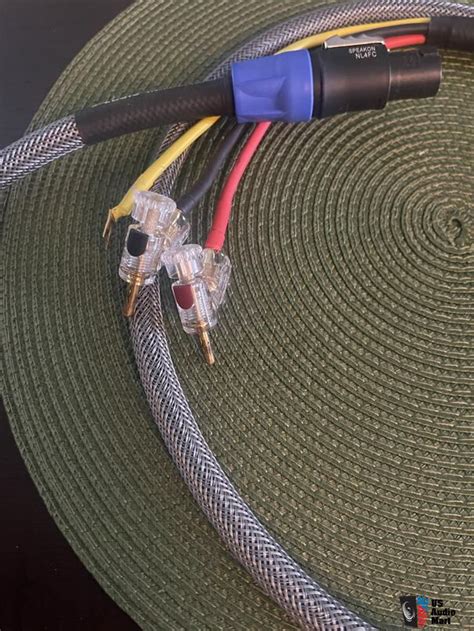 2.0M Vivace REL High Level Subwoofer Cable w/WBT Locking Bananas (Red ...
