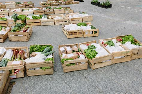 "Organic Food Crates Ready For Pick-up For Quarantined People In Paris" by Stocksy Contributor ...