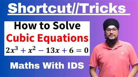 How To Solve Cubic Equations Shortcut Tricks Cubic Factorisation