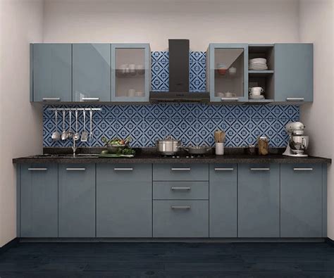 Modular Kitchen Design | Indian Kitchens | Single Platform Open Kitchen