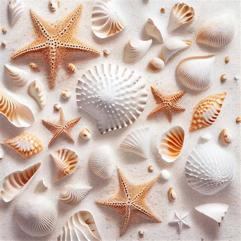 Premium AI Image | Sea Shell Texture Background Colorful Seashell ...