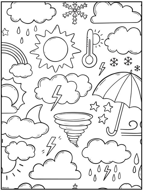 explore fun weather coloring sheets  kids  adults