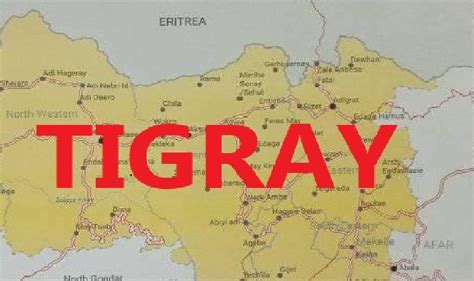 Tigray Cities Map