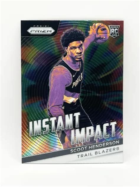 SCOOT HENDERSON 2023 24 Panini Prizm Impatto Istantaneo RC 9 Rookie