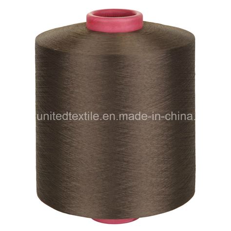 Polyester Dope Dyed Yarn With D F Semi Dull Sim Dty China