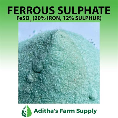 Ferrous Sulfate Fertilizer FeSO4 Agricultural Grade 200 Grams 1