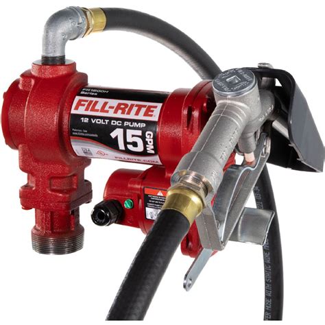 Fill Rite Fr1210h 12v 15 Gpm Fuel Transfer Pump W Nozzle