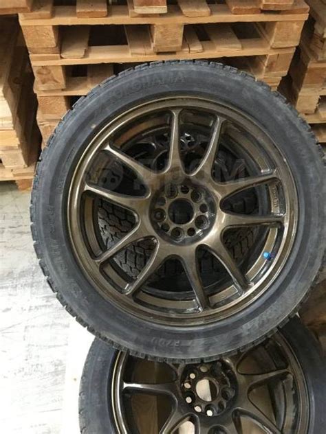 Кованые диски R17 5x100 WORK+резина 245/45/17 made in Japan, 17", 1 шт ...
