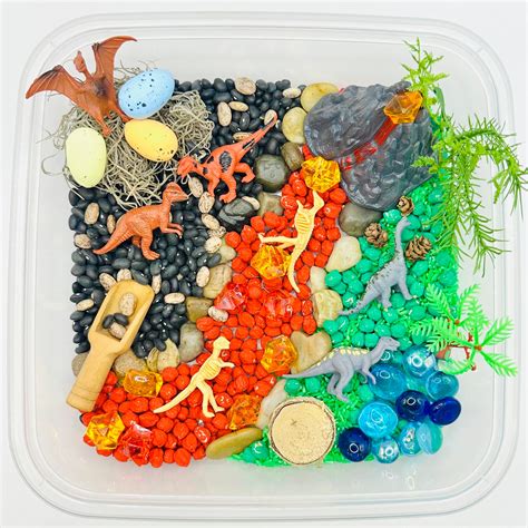 Dinosaur Sensory Bin Dinosaur Sensory Box Sensory Kit Etsy