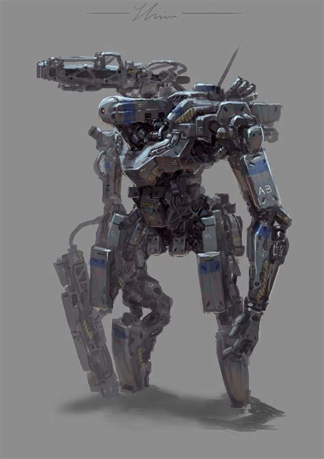 Pin By Mon Soon On Mech And Tech Robot Concept Art Cyberpunk Art