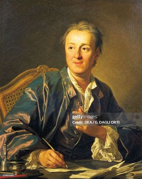 Portrait of Denis Diderot , French philosopher and writer. Painting ...