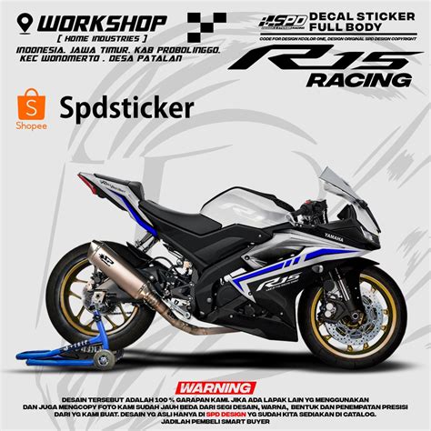 Decal Sticker Yamaha R V Livery R M Simple Carbon And Can For All