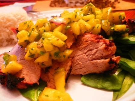 Grilled Pork Tenderloin With Mango Salsa Recipe