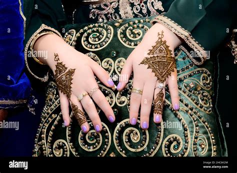 Morocco Henna Ceremony Moroccan Bride Hi Res Stock Photography And