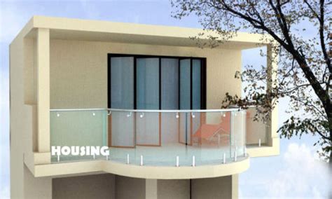 Frameless Glass Balcony Balustrades For Residential Apartment High