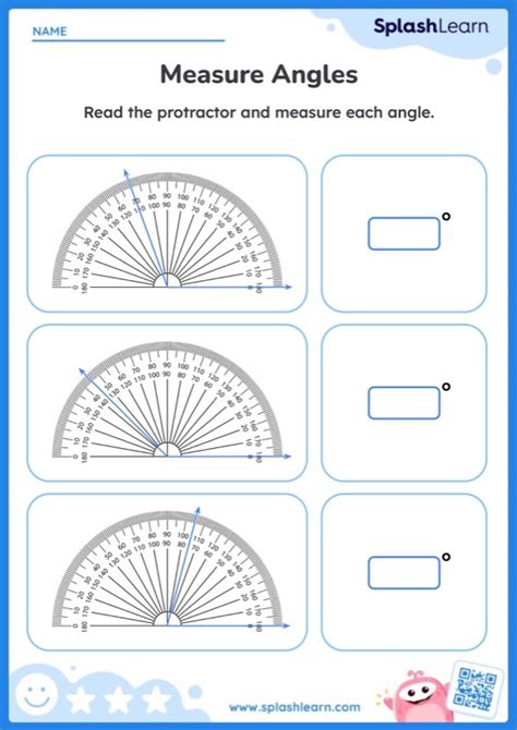 Measure Angles Using A Protractor — Printable Math Worksheet Worksheets Library