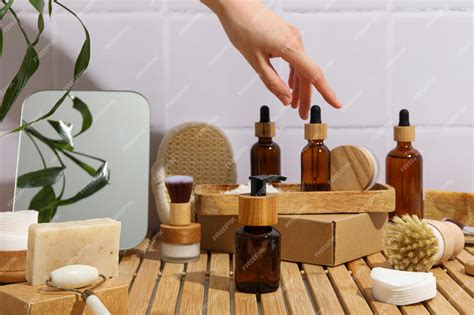 Premium Photo | Self care concept bamboo accessories for self care