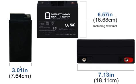 Mighty Max Battery 12v 18ah Sla Internal Thread Battery For