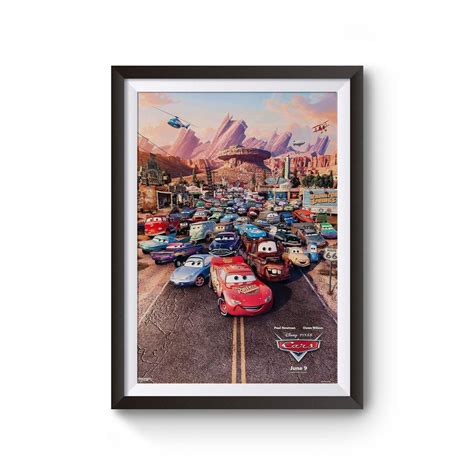 Disney Cars 2006 Movie Poster Wall Art Print, Film Poster Print, Home Decor, Cinema, Film Print ...