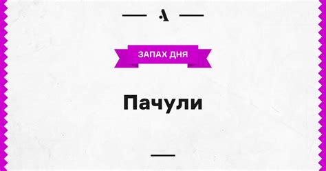 Пачули • Arzamas