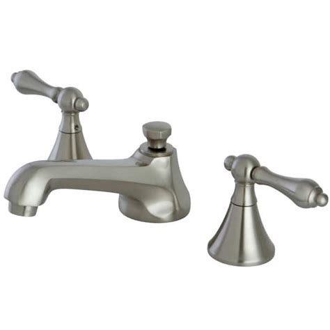 Kingston Brass Modern 8 In Widespread 2 Handle Bathroom Faucet In