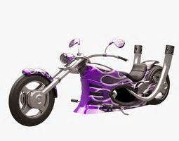 Prince Purple Rain Bike 3D Model OBJ 3DS C4D DXF CGTrader