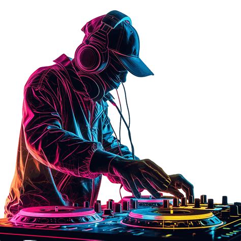 Neon Dj Png Free Download Rose Png