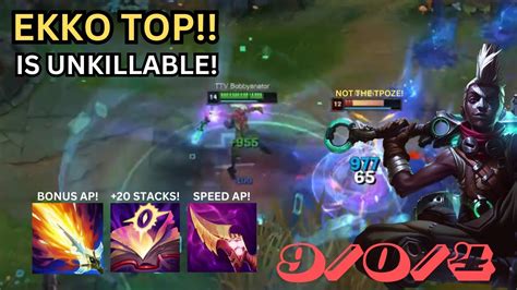 EKKO IS AN UNSTABLE MAGE ASSASSIN TIME IS ON OUR SIDE A Z Top Lane