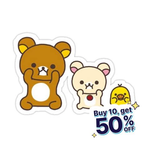 Rilakkuma Korilakkuma Kiiroitori Sticker For Sale By Llyuraa Cute