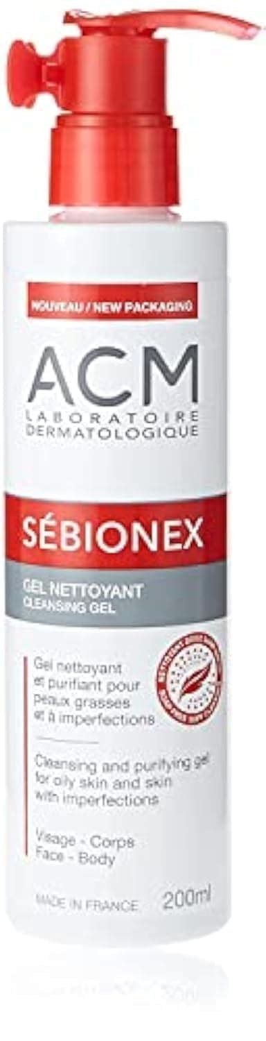 Sebionex Foaming Gel Face Body 200mL ACM Laboratoire Dermatologique